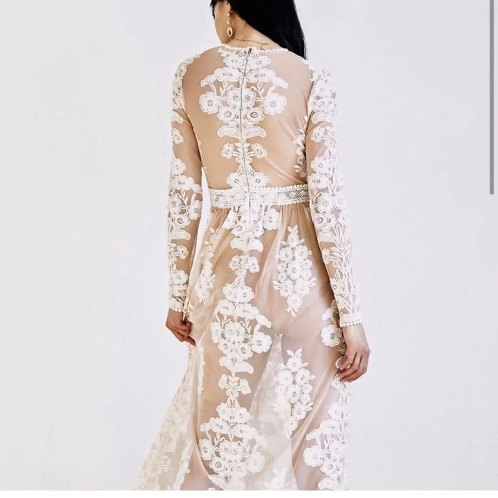 For Love And Lemons Sheer Lace Maxi Dress - Picture 11 of 12